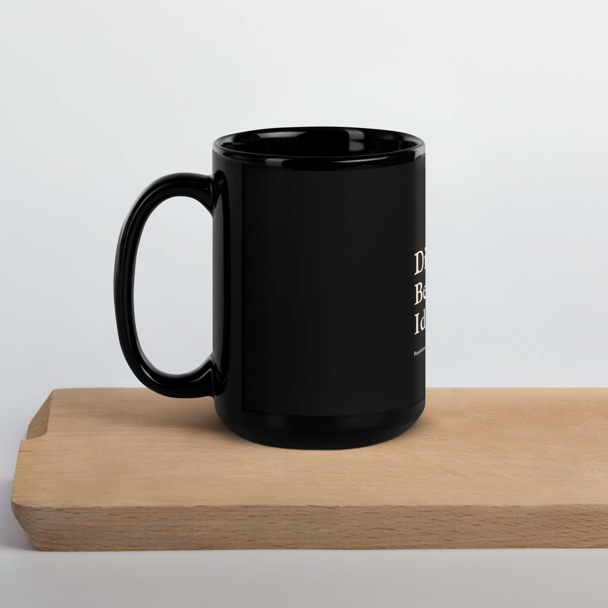 Early Mug of Discipline | sleek, and perfect for your morning java on a wooden surface.